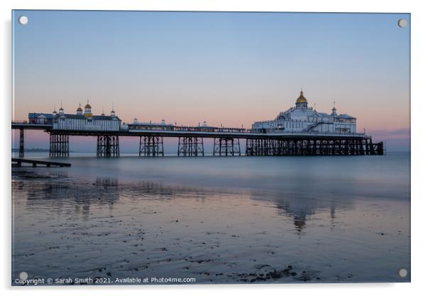 Eastbourne Pier After Sunset Acrylic by Sarah Smith