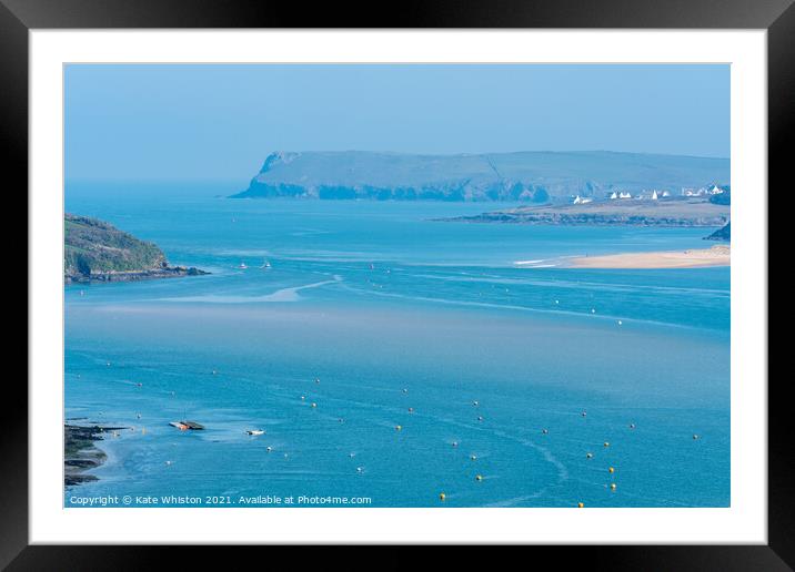 Estuary Blues Framed Mounted Print by Kate Whiston