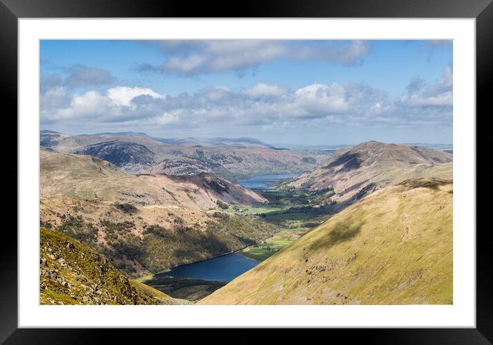 Ullswater valley Framed Mounted Print by Gary Finnigan
