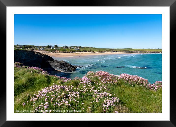 Harlyn Bay Framed Mounted Print by Kate Whiston