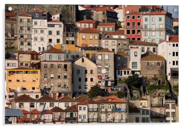 Houses of Porto in Portugal Acrylic by Artur Bogacki