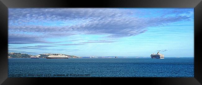 Christmas In Torbay Framed Print by Peter F Hunt