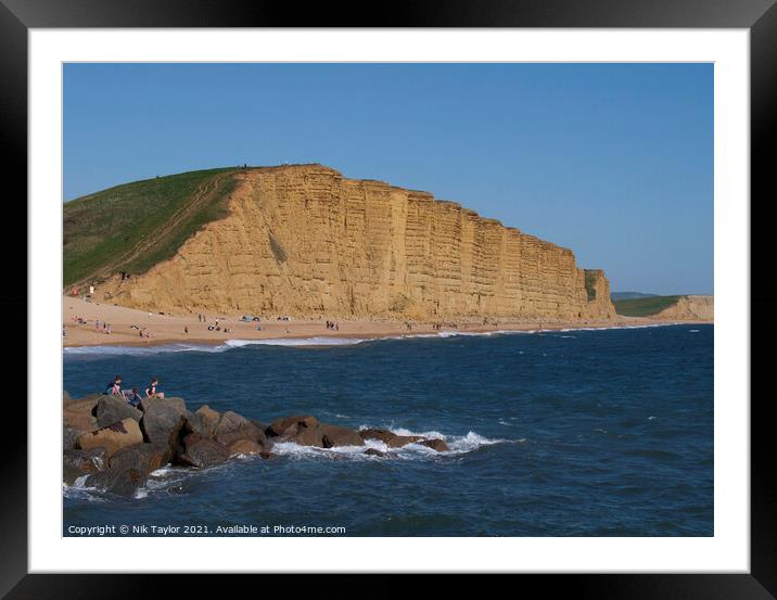 West Bay Framed Mounted Print by Nik Taylor