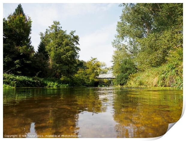 Little Ouse river  Print by Nik Taylor