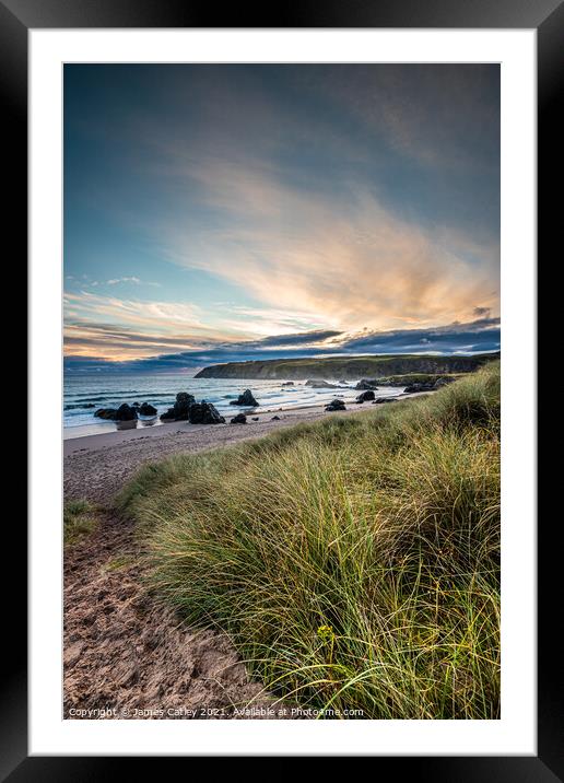 Day break at Sango sands Framed Mounted Print by James Catley