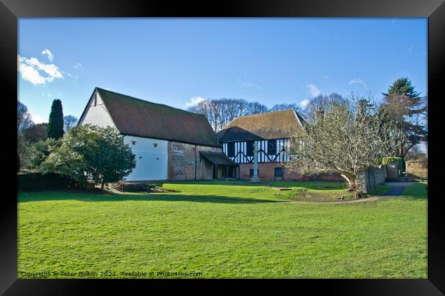 Prittlewell Priory and visitor centre, Southend on Sea, Essex, UK. Framed Print by Peter Bolton