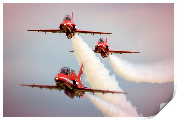 Low Flying Reds Print by David Stanforth
