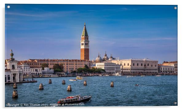 Venetian Waterfront Acrylic by Ron Thomas
