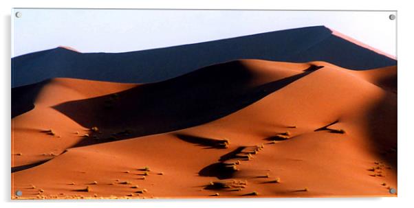 Sand Dunes at Sunset, Sossusvlei, Namibia, Africa Acrylic by Serena Bowles