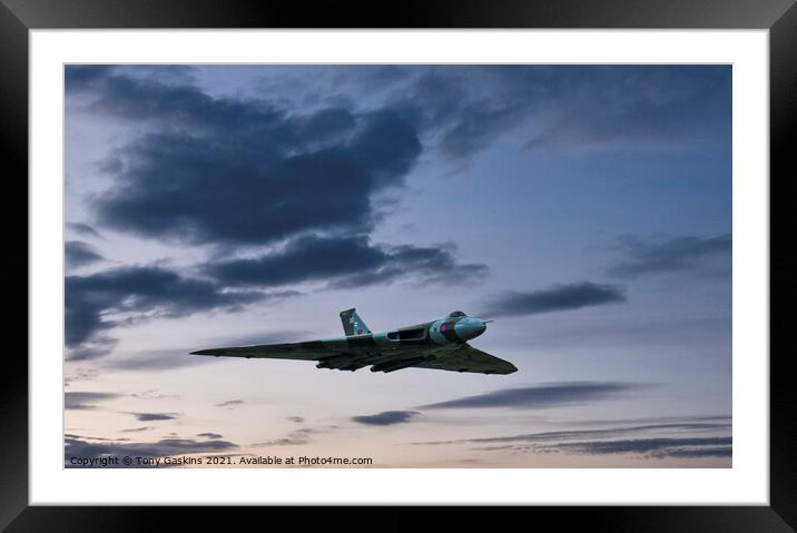 Last Flight of the Vulcan Framed Mounted Print by Tony Gaskins