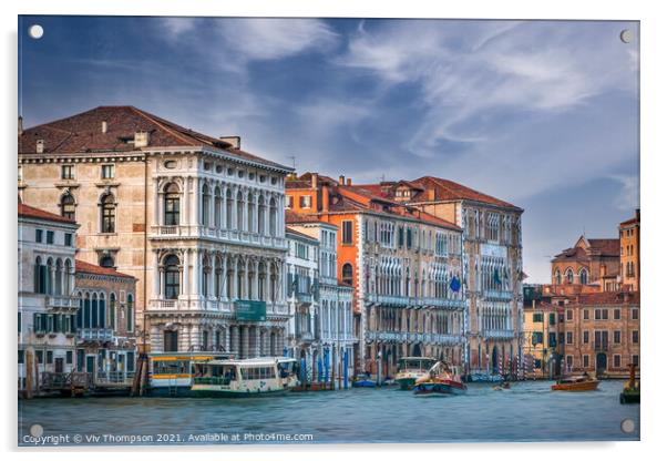 Historic Venice Acrylic by Viv Thompson