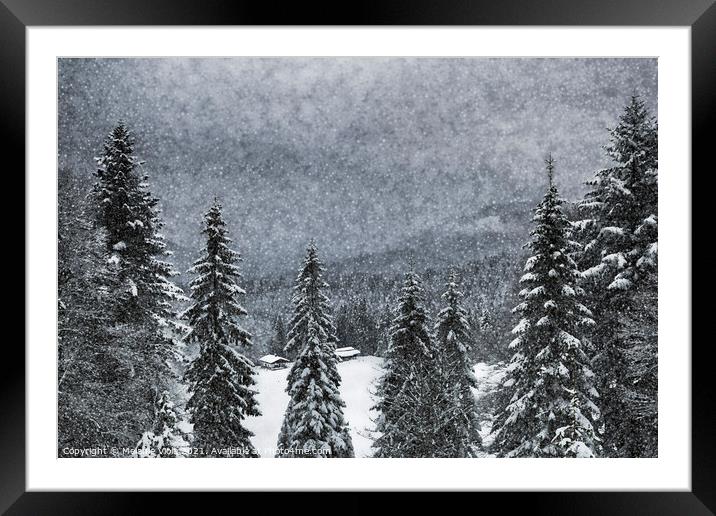 Bavarian Winter's Tale  Framed Mounted Print by Melanie Viola