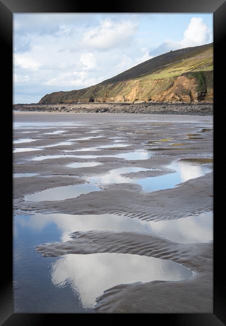 Low Tide at Saunton Sands Framed Print by Tony Twyman