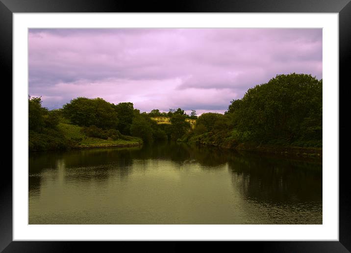 golden bridge and candyfloss sky 2 Framed Mounted Print by Northeast Images