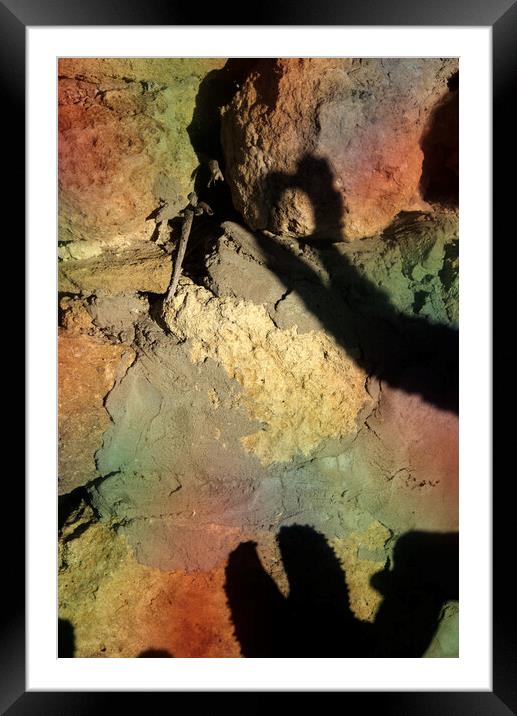 A study of the texture with shadows Framed Mounted Print by Jose Manuel Espigares Garc