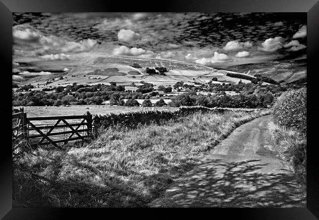 Road to Edale  Framed Print by Darren Galpin