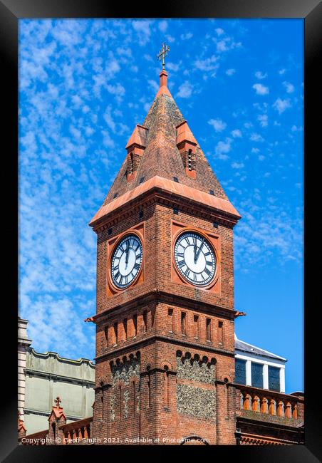 Chapel Royal Clock Tower in Brighton Framed Print by Geoff Smith