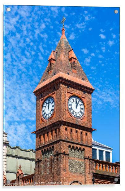 Chapel Royal Clock Tower in Brighton Acrylic by Geoff Smith