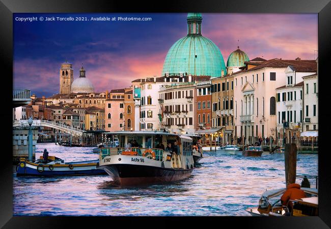 Venice The Grand Canal Framed Print by Jack Torcello