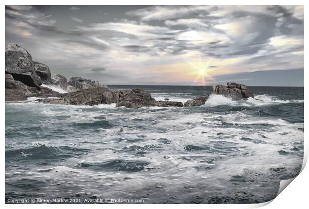 Serenity of St Agnes Print by Simon Marlow