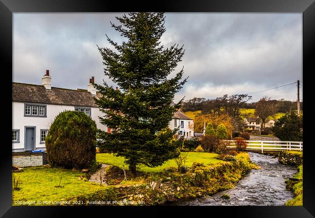River through Calbeck Village Cumbria  Framed Print by Phil Longfoot