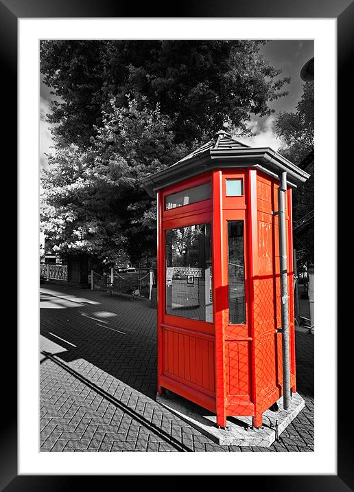 Christchurch Telephone Box Framed Mounted Print by Stephen Mole