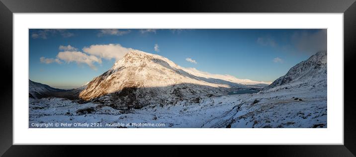 Pen-Yr-Ole-Wen, Snowdonia National Park Framed Mounted Print by Peter O'Reilly