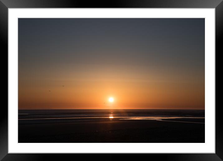Sunset at Walney Framed Mounted Print by Gary Finnigan