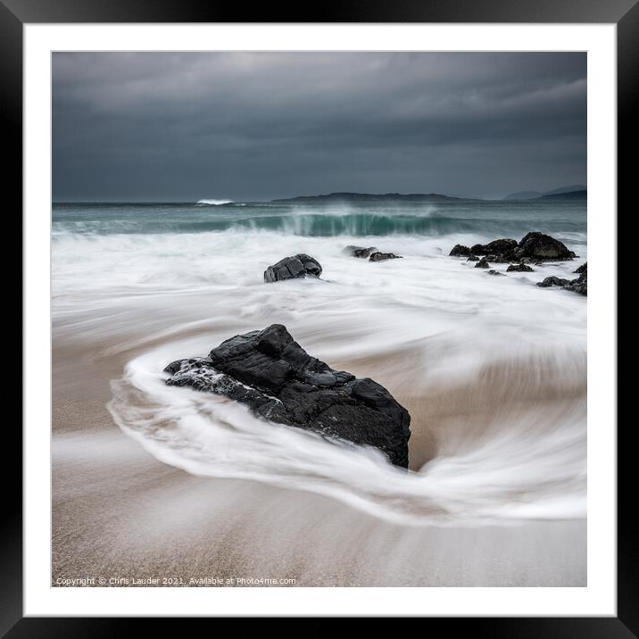 Bagh Steinigidh storm Framed Mounted Print by Chris Lauder