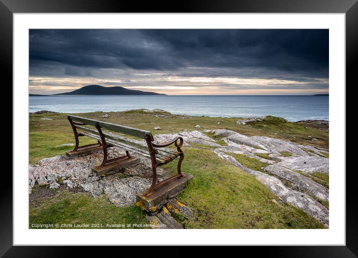 Take a seat Framed Mounted Print by Chris Lauder
