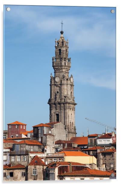 Clerigos Church Tower in Porto Acrylic by Artur Bogacki