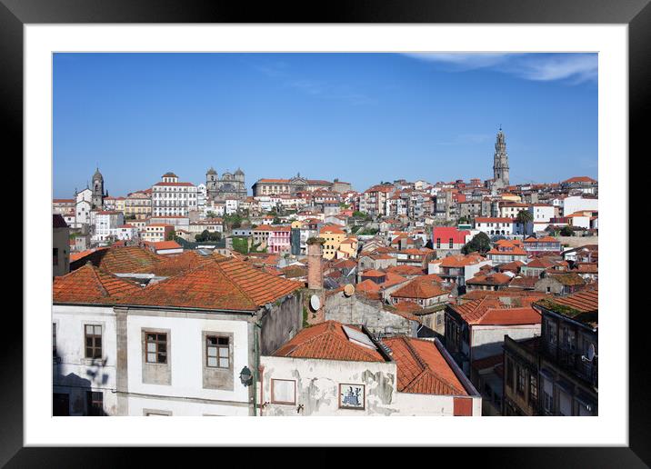 Cityscape of Porto in Portugal Framed Mounted Print by Artur Bogacki