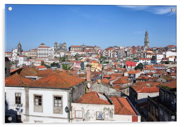 Cityscape of Porto in Portugal Acrylic by Artur Bogacki