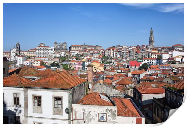 Cityscape of Porto in Portugal Print by Artur Bogacki