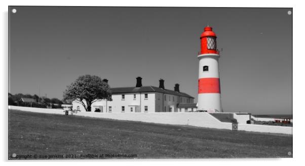 lighthouse Acrylic by sue jenkins