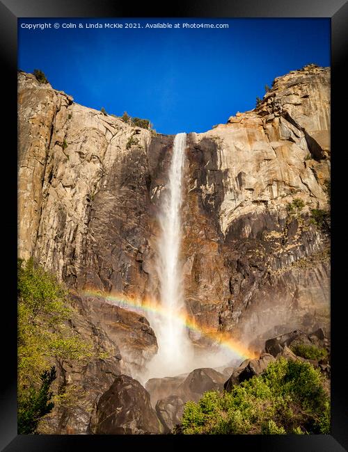 Bridalveil Fall, Yosemite Framed Print by Colin & Linda McKie