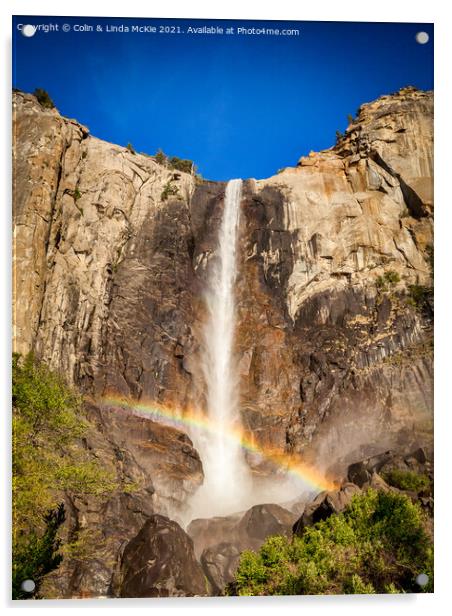Bridalveil Fall, Yosemite Acrylic by Colin & Linda McKie