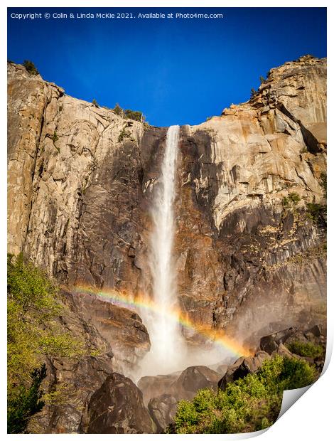 Bridalveil Fall, Yosemite Print by Colin & Linda McKie