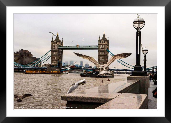 London Bridge  Framed Mounted Print by Julia Janusz