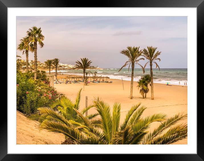 Pretty little Mojácar Beach Framed Mounted Print by Naylor's Photography