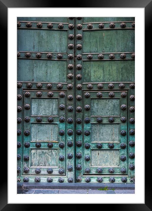 Door to Cusco Cathedral, Peru Framed Mounted Print by Phil Crean