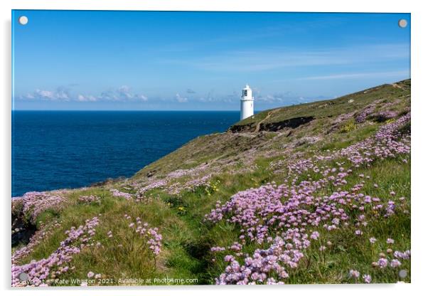 Spring At Trevose Head Acrylic by Kate Whiston