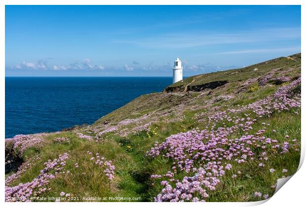 Spring At Trevose Head Print by Kate Whiston