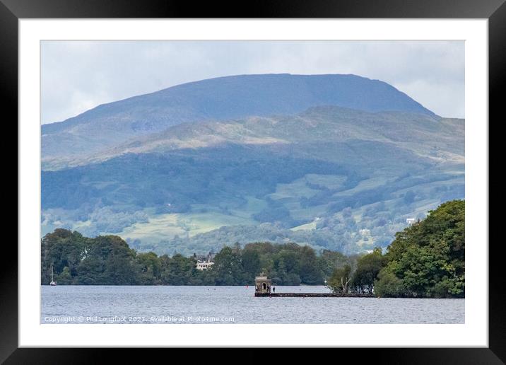 Cruising on Windermere Framed Mounted Print by Phil Longfoot