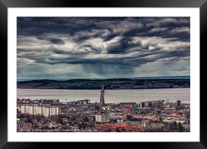 Angry Skies over Dundee Framed Mounted Print by Craig Doogan