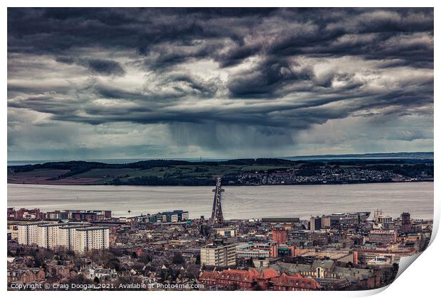 Angry Skies over Dundee Print by Craig Doogan