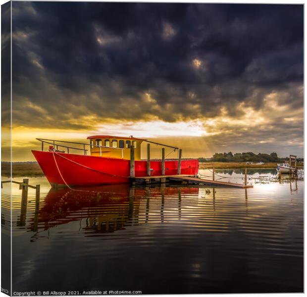 Red and grey. Canvas Print by Bill Allsopp