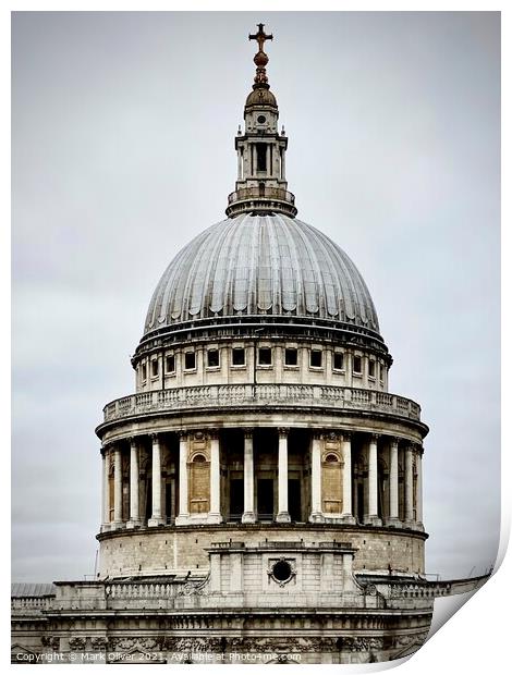 St Paul's Cathedral Print by Mark Oliver