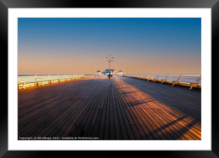 The pier at dawn. Framed Mounted Print by Bill Allsopp