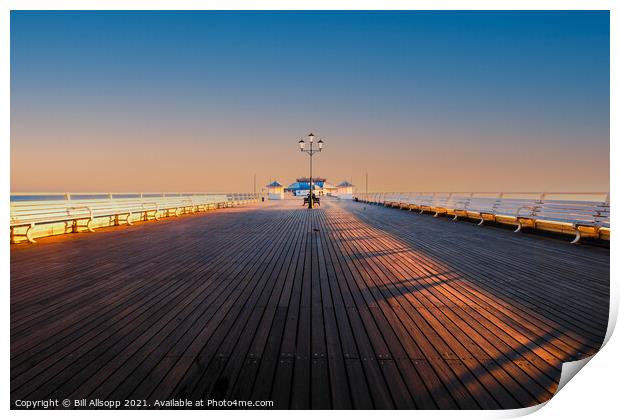 The pier at dawn. Print by Bill Allsopp